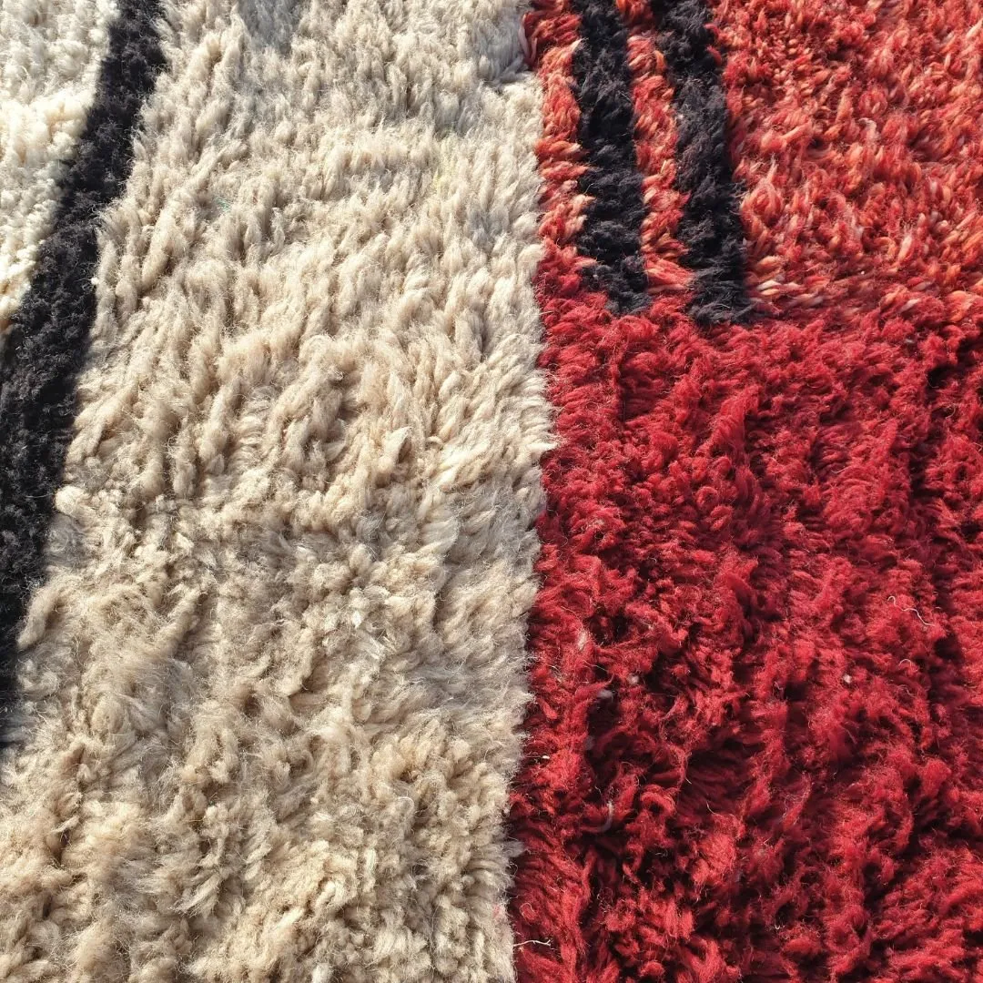 KIMMA | Luxurious Beni Mrirt Authentic Moroccan Rug 6x9 (Super Soft Super Thick) | 6'56x9'25 Ft | 200x282 cm
