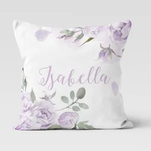 Lovely Lavender Personalized Nursery Pillow