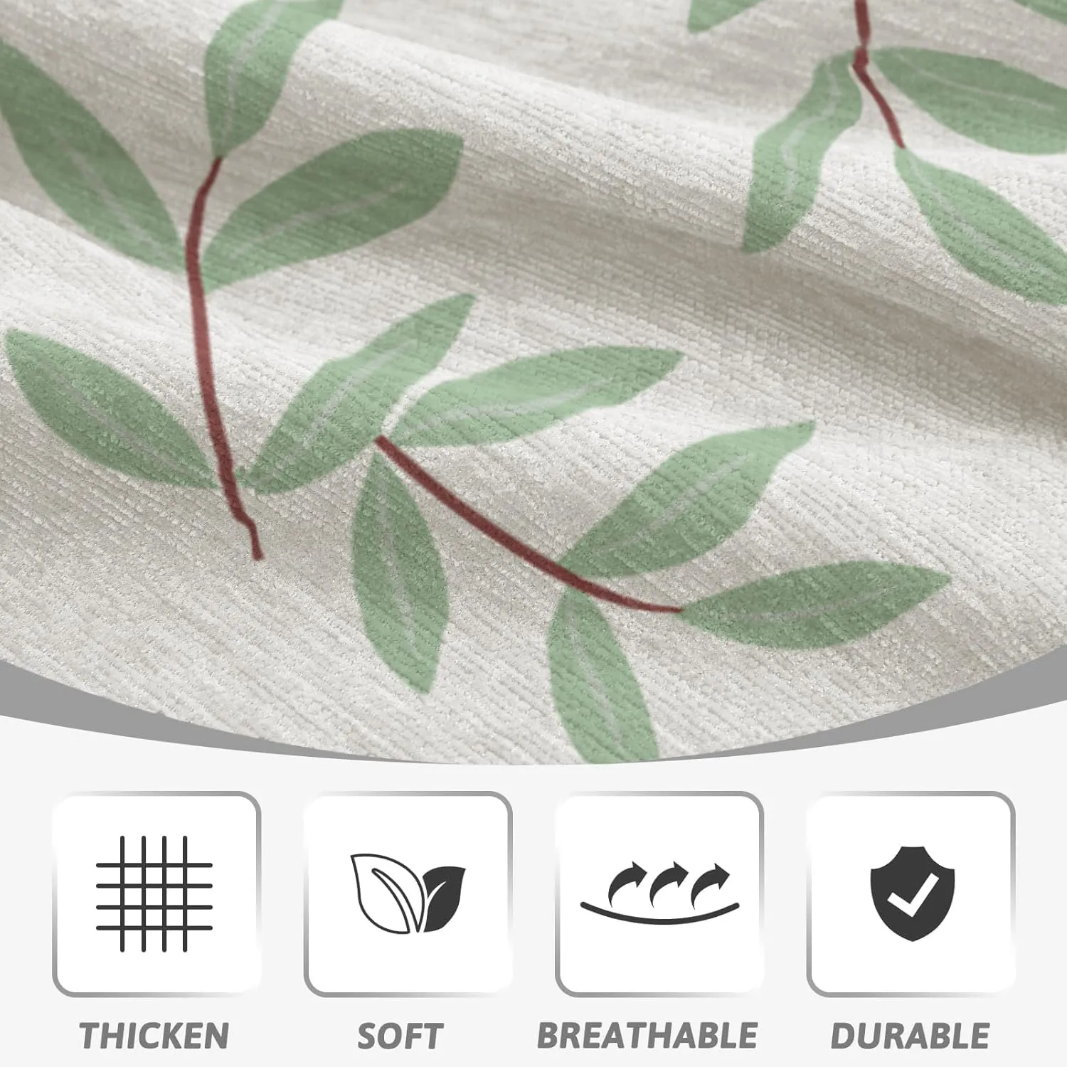Lukzer Multi-Functional Chenille 2 Seater Sofa Throw Blanket with Fringes Thick and Super Soft Decorative Couch Cover Bed Protector (Green Easter Leaf/180X230cm)