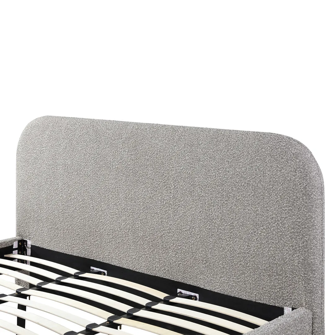 Meredith King Bed Frame - Olive Brown Boucle