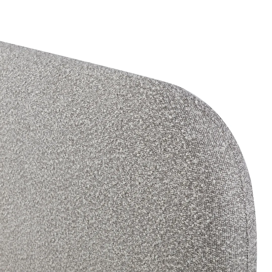 Meredith King Bed Frame - Olive Brown Boucle