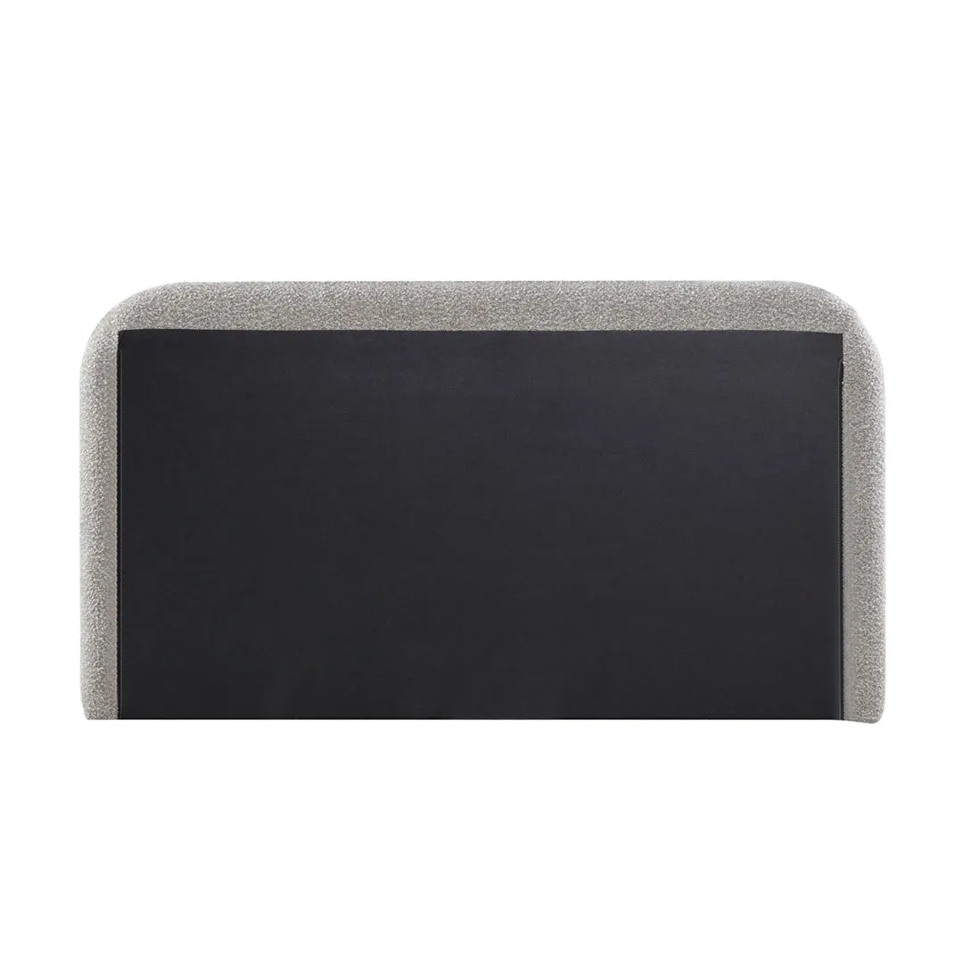 Meredith King Bed Frame - Olive Brown Boucle