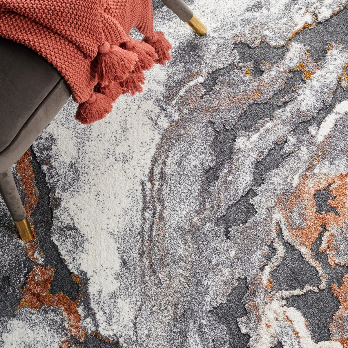 Mineral 222 Rust Rug by Rug Culture