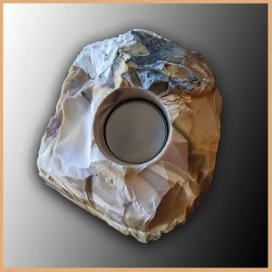 Mooka Jasper Candle Holder