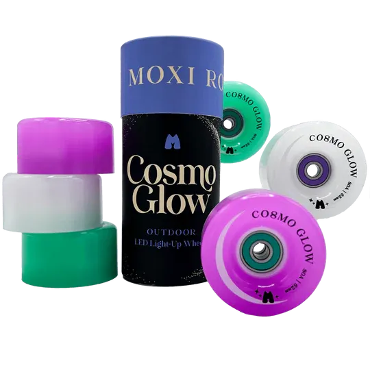 Moxi Cosmo Glow Wheels 62mm 80a 4 Pack