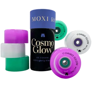 Moxi Cosmo Glow Wheels 62mm 80a 4 Pack