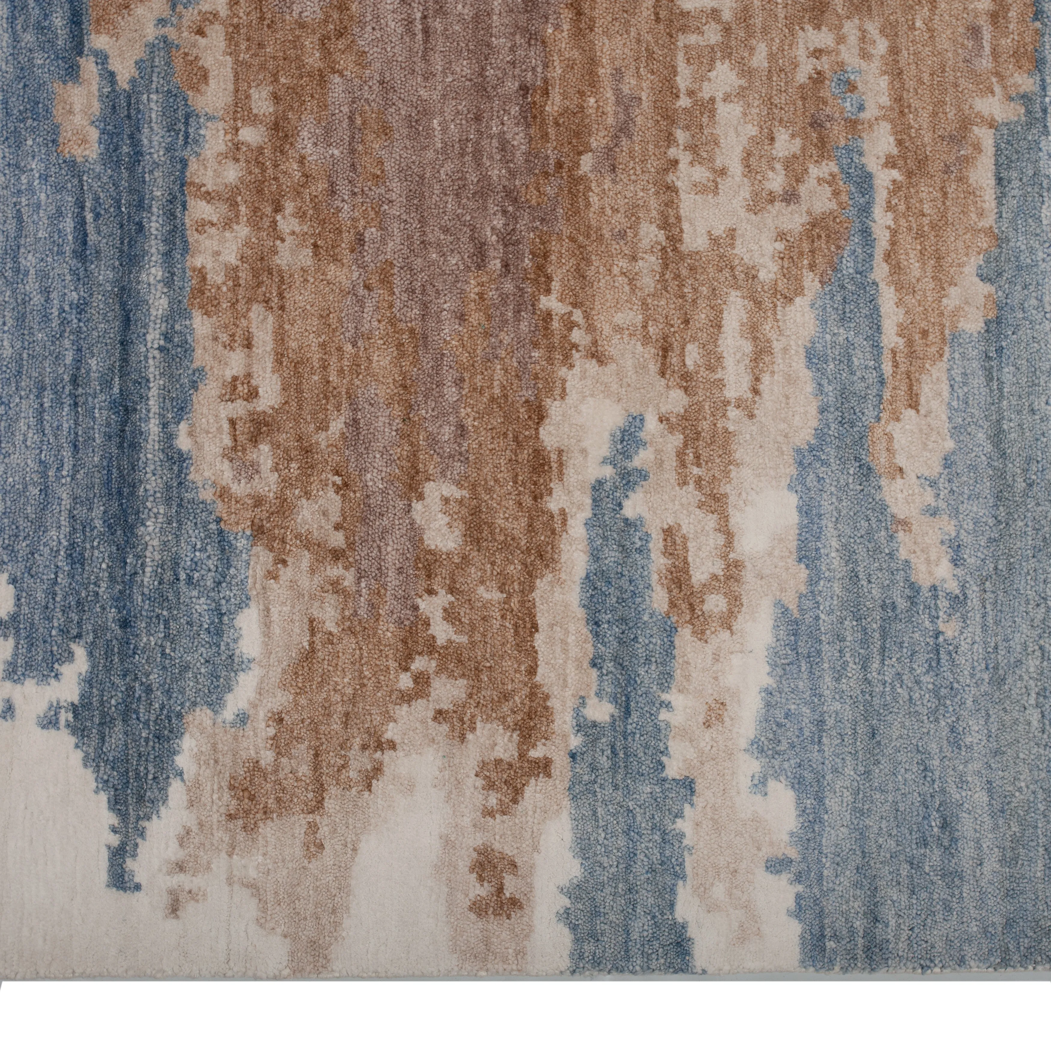 Multicolored Modern Cotton Blend Rug - 9'1" x 12'3"