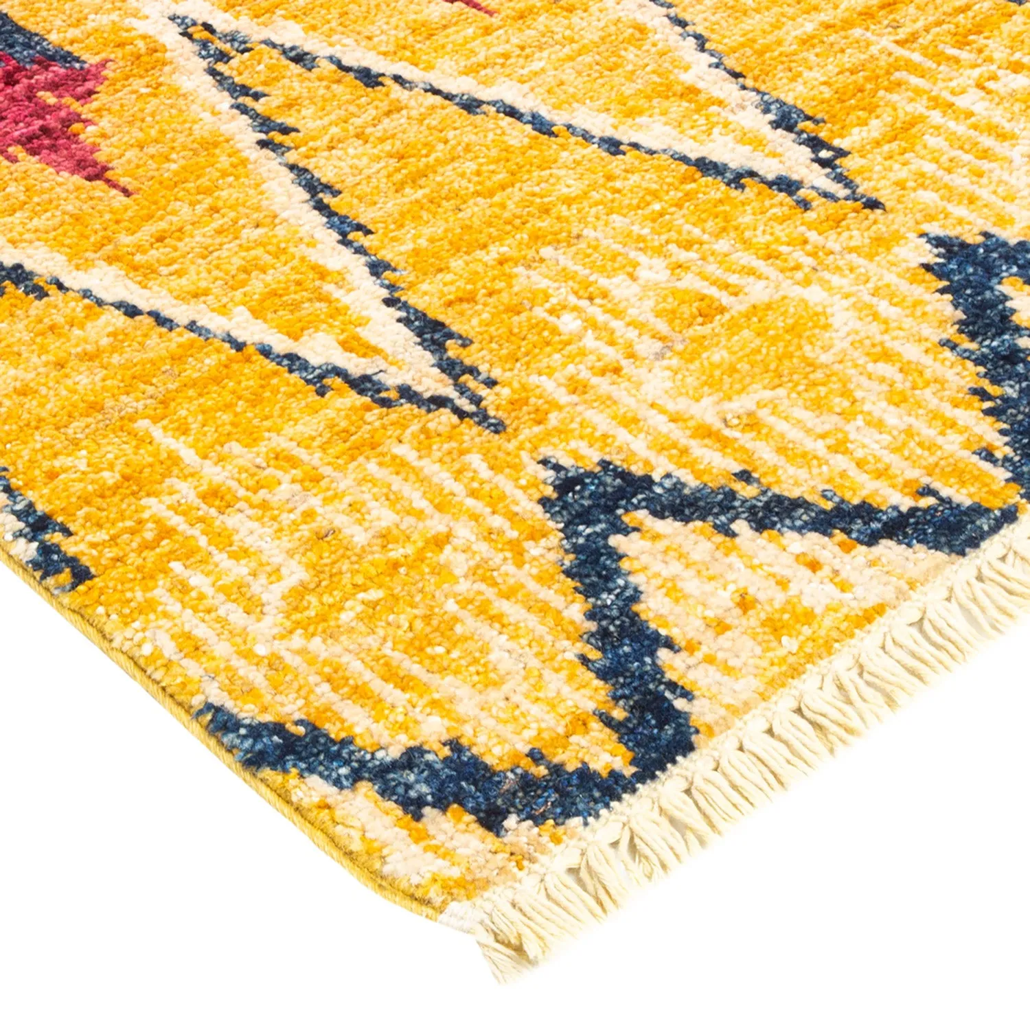 Multicolored Modern Wool Rug - 6' x 9'4"