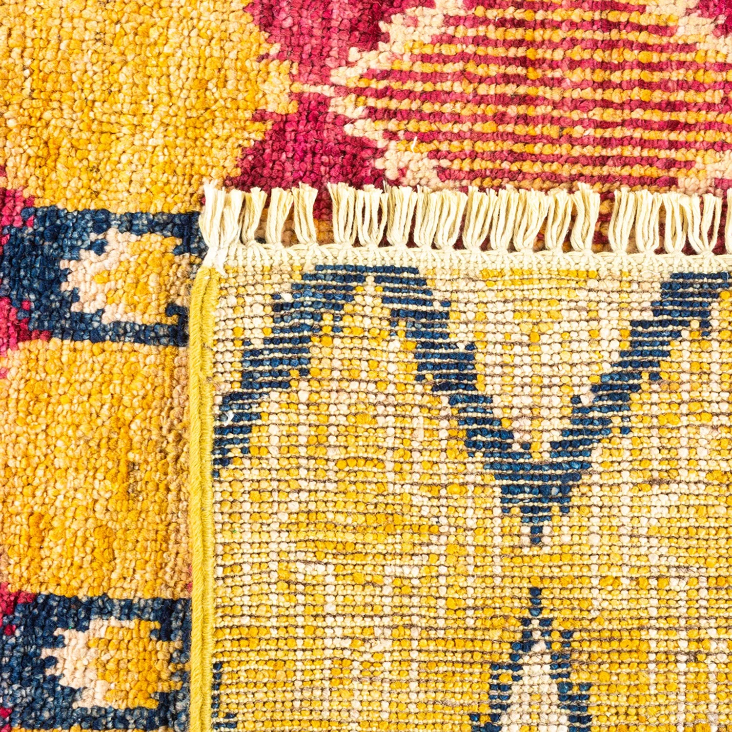 Multicolored Modern Wool Rug - 6' x 9'4"