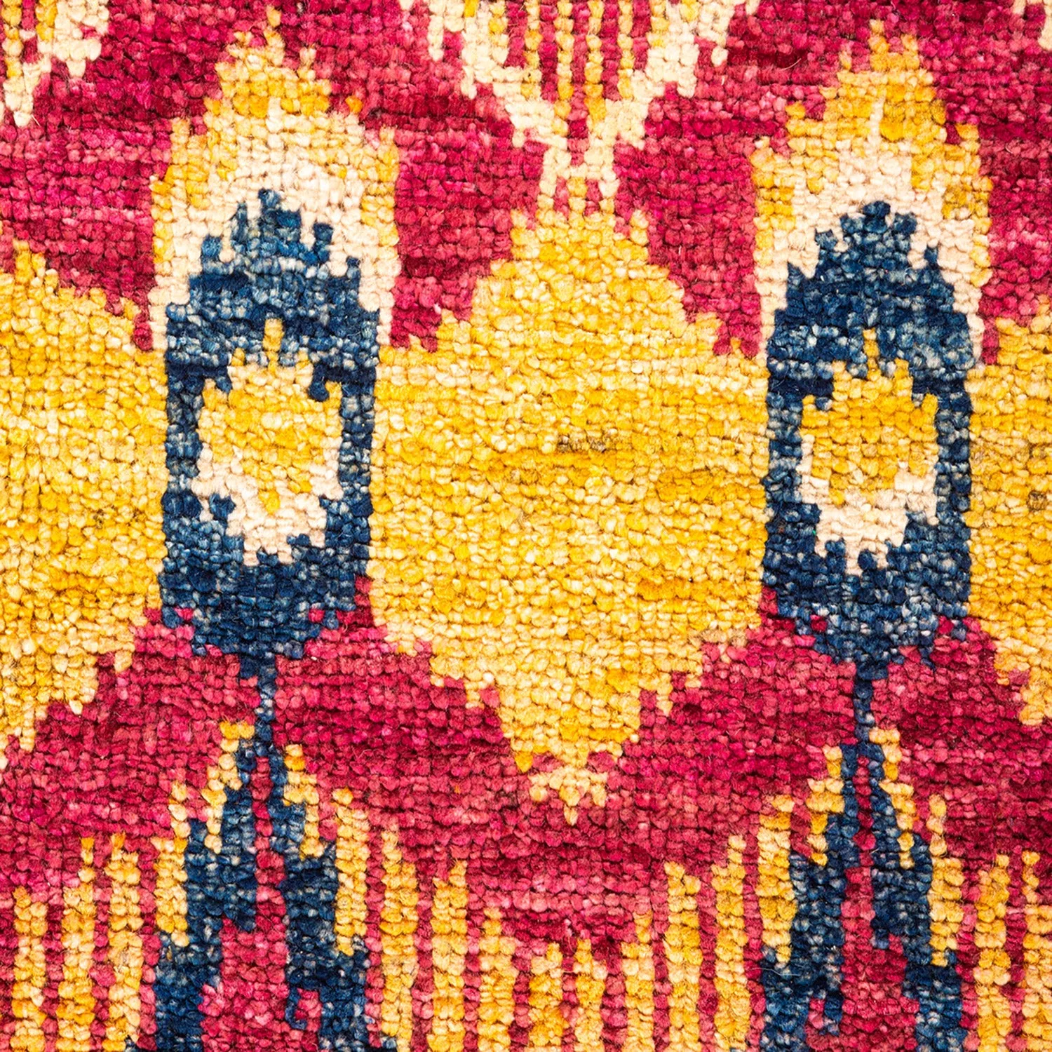 Multicolored Modern Wool Rug - 6' x 9'4"