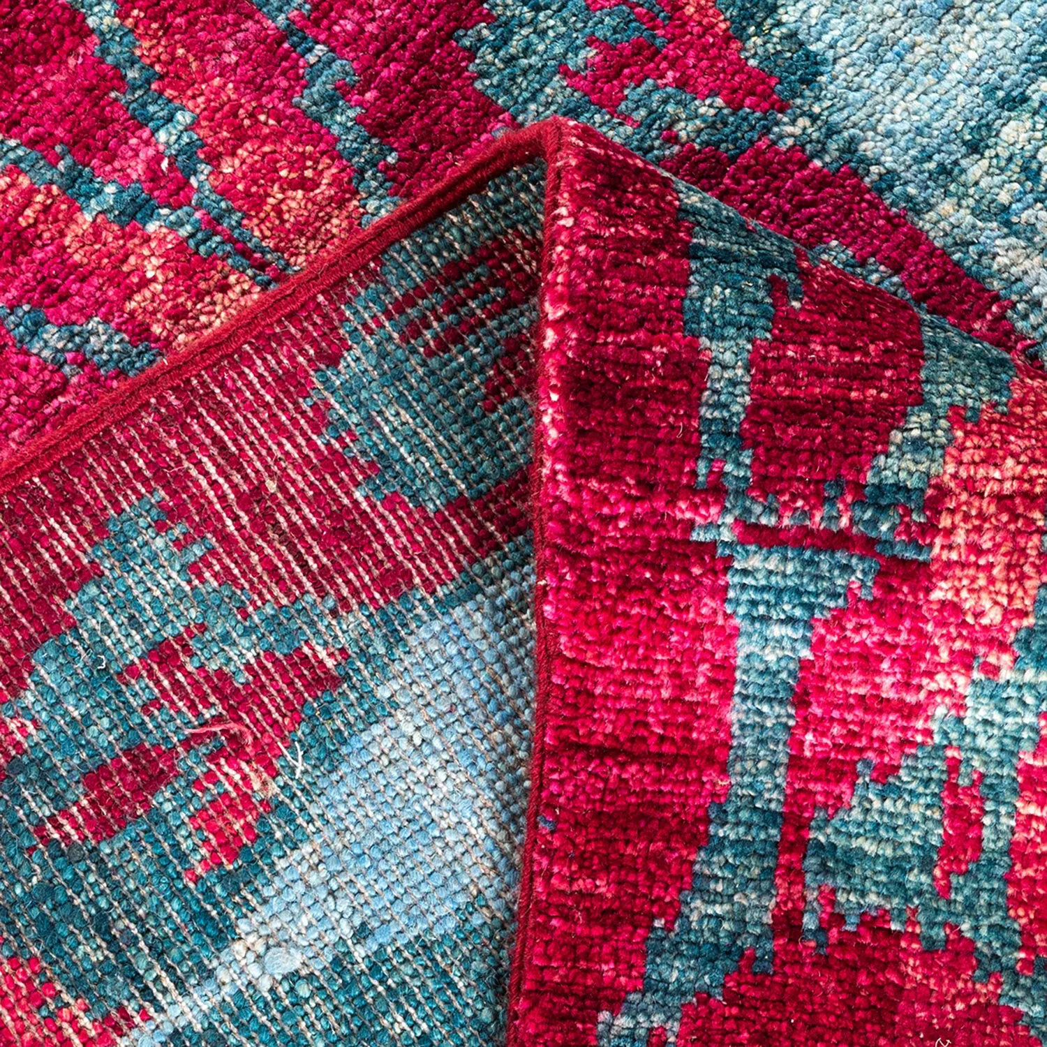 Multicolored Transitional Wool Rug - 9'10" x 14'1"