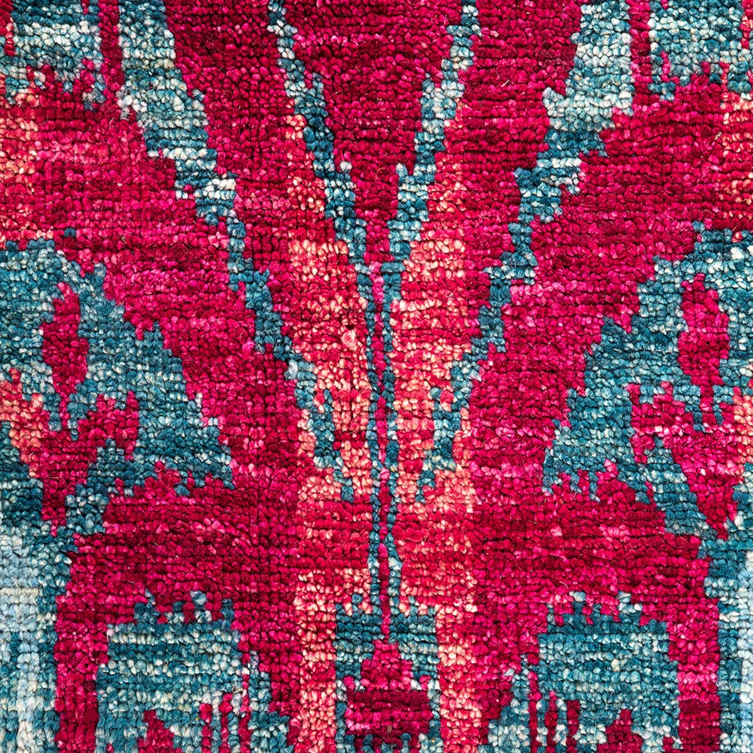 Multicolored Transitional Wool Rug - 9'10" x 14'1"