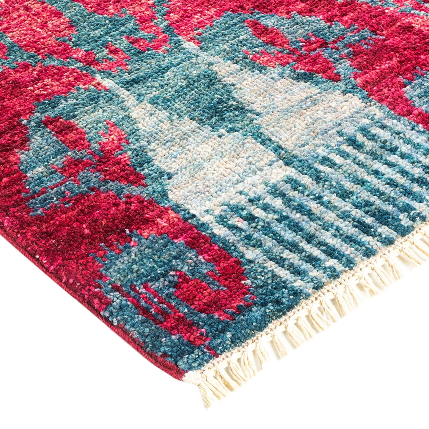 Multicolored Transitional Wool Rug - 9'10" x 14'1"