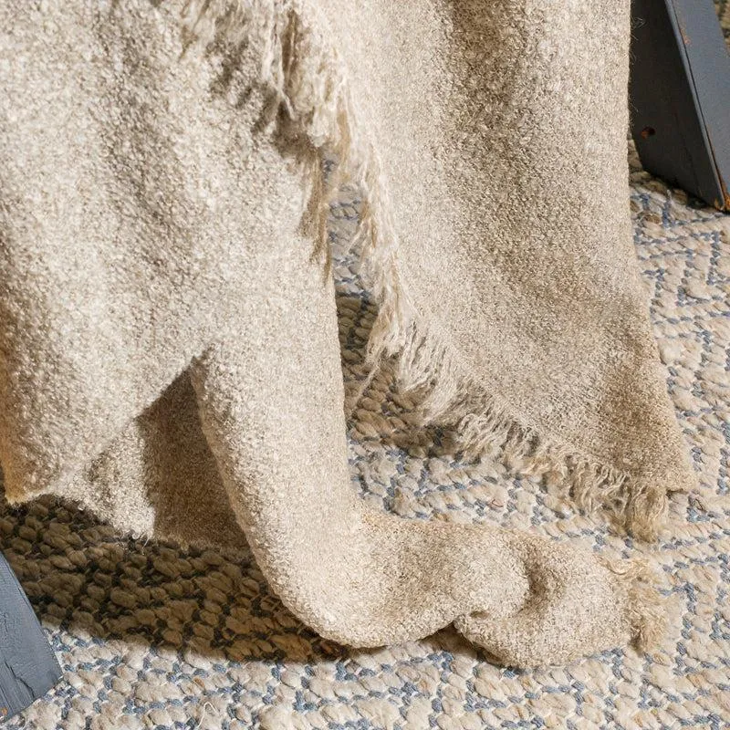 Nest Fringed Throw - Clay