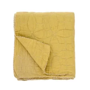 Olive Quilted Throw 50x60