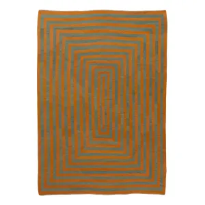 Orange Kilim Rug - 7'10" x 11'3"
