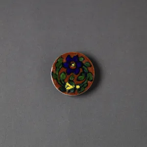Original Blue Pottery Ceramic Tile Fridge Magnet