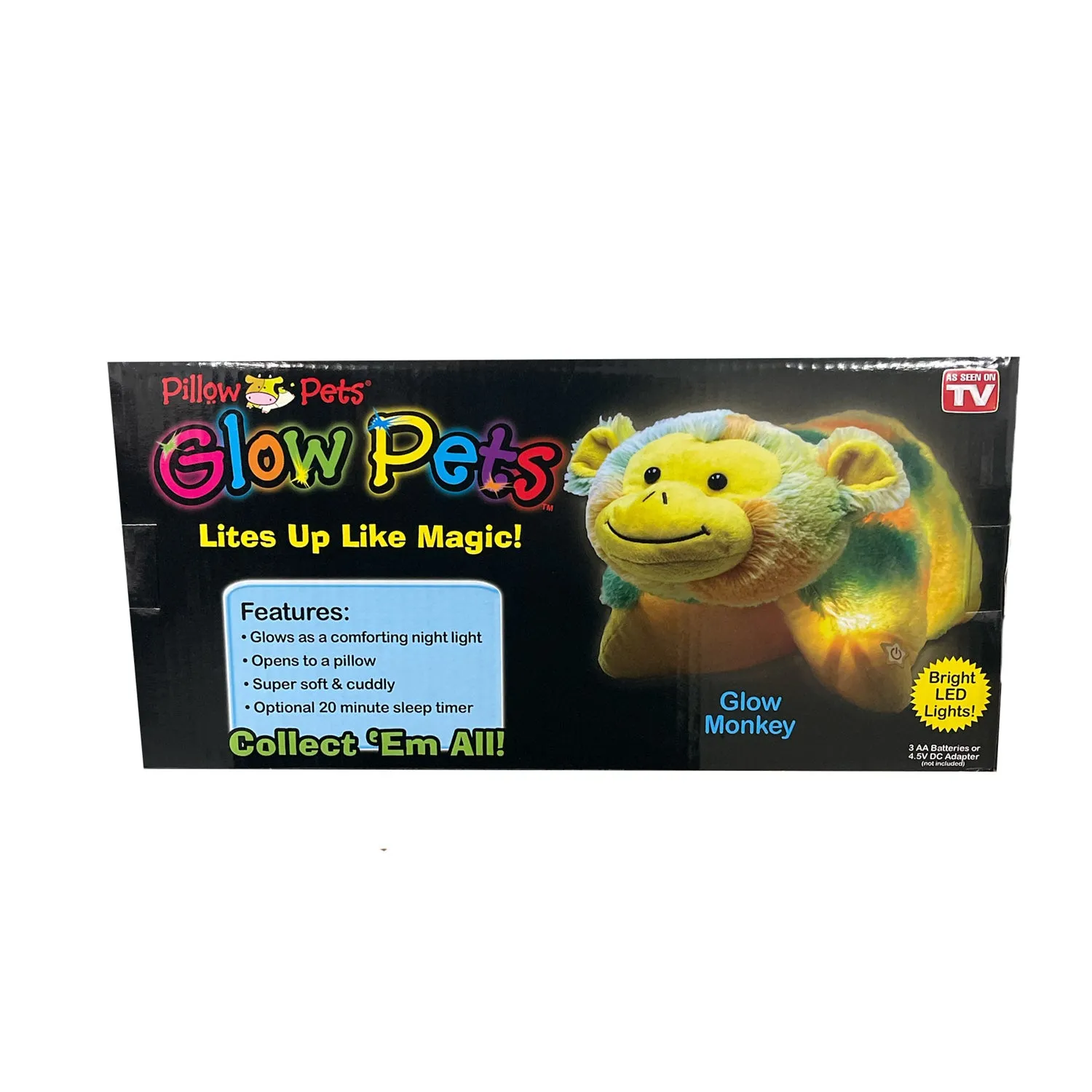 Pillow Pets Glow Pets - Monkey 12"