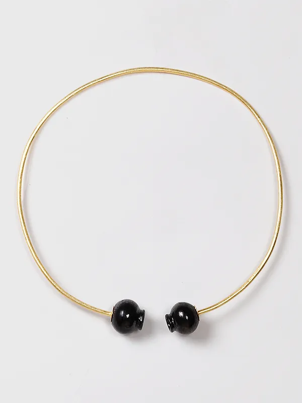 Pottery Kalash Necklace Black
