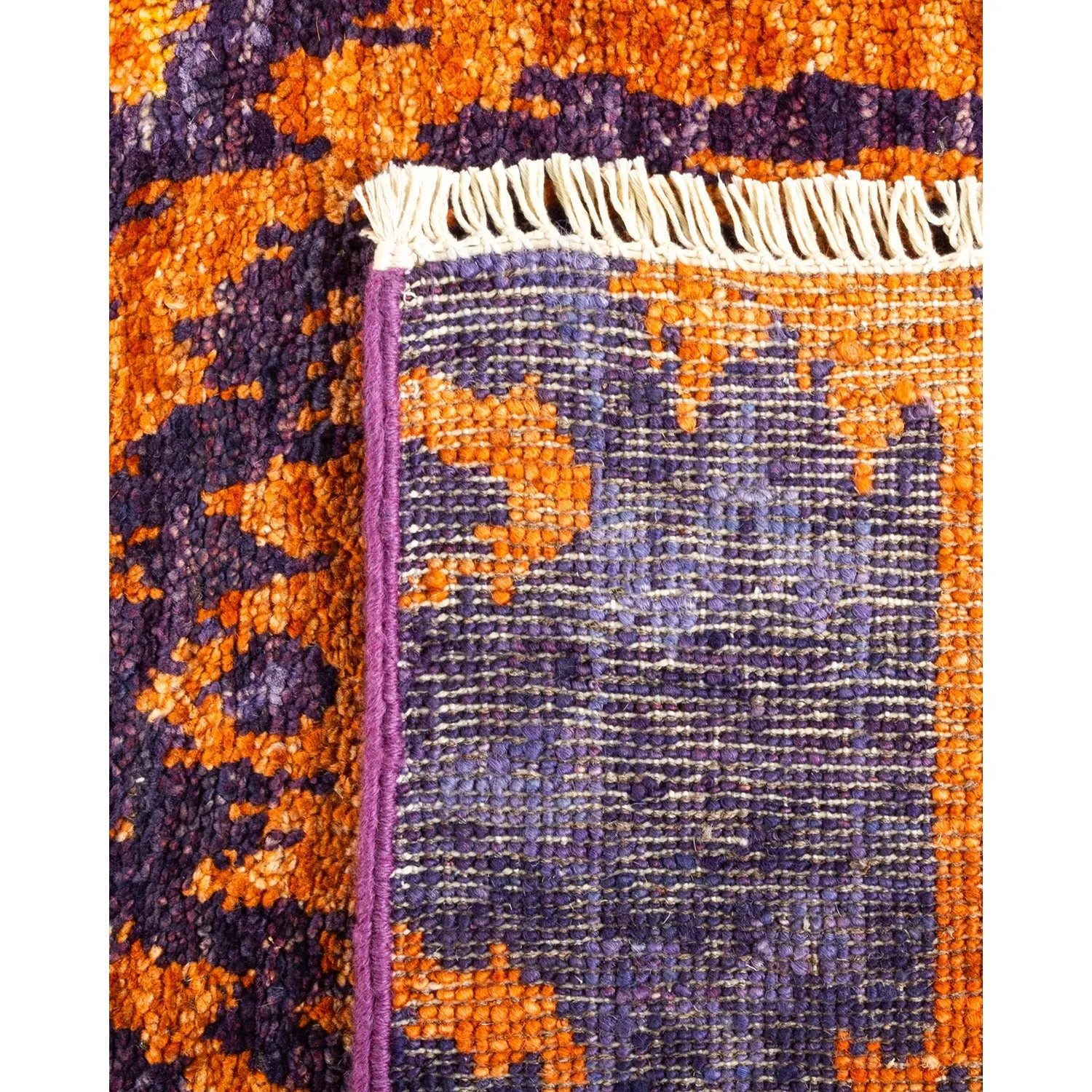 Purple Transitional Wool Rug - 6' x 6'1"