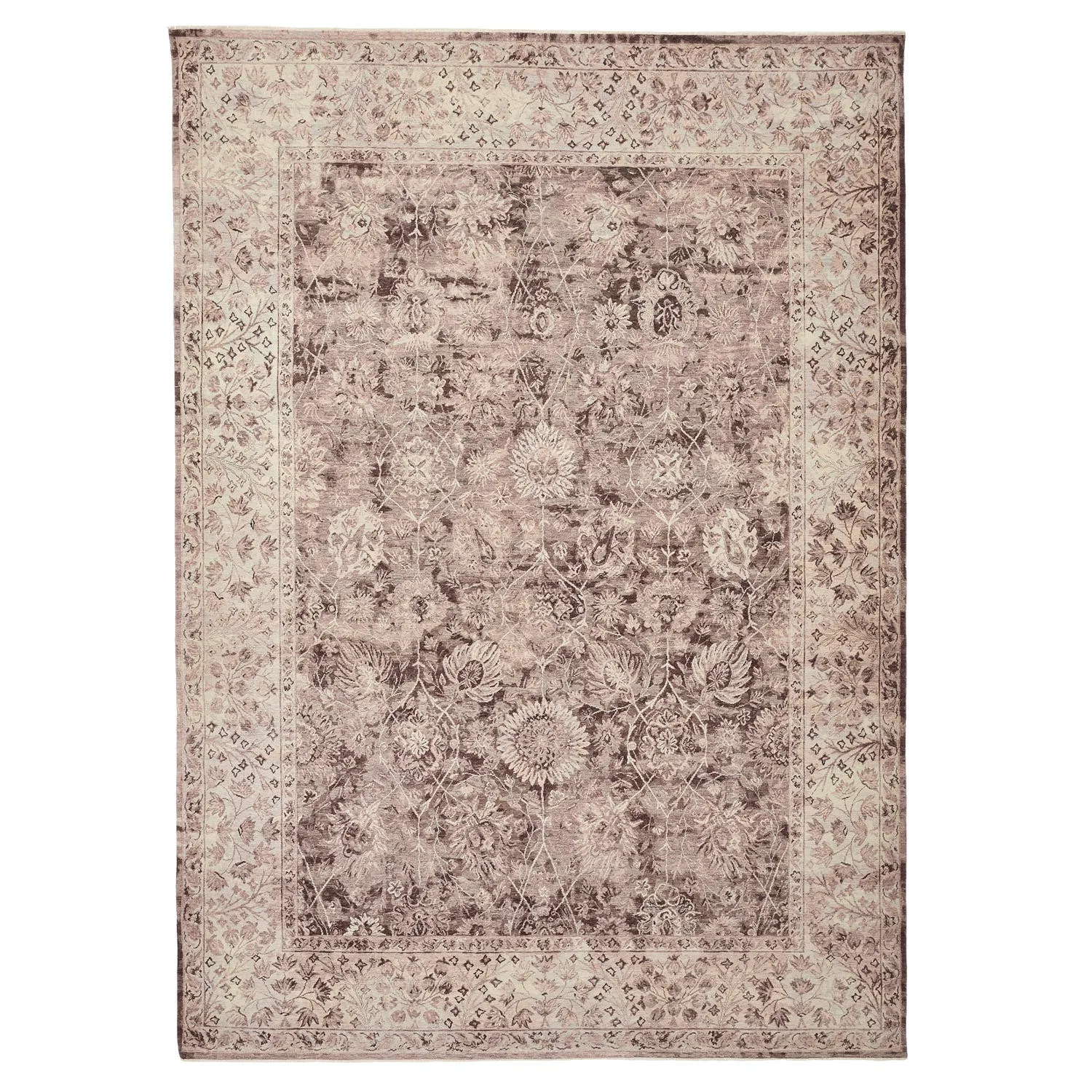 Purple Transitional Wool Rug - 9'1" x 12'1"