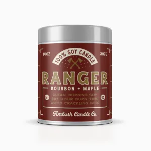 Ranger | Bourbon   Maple 14oz Soy Candle