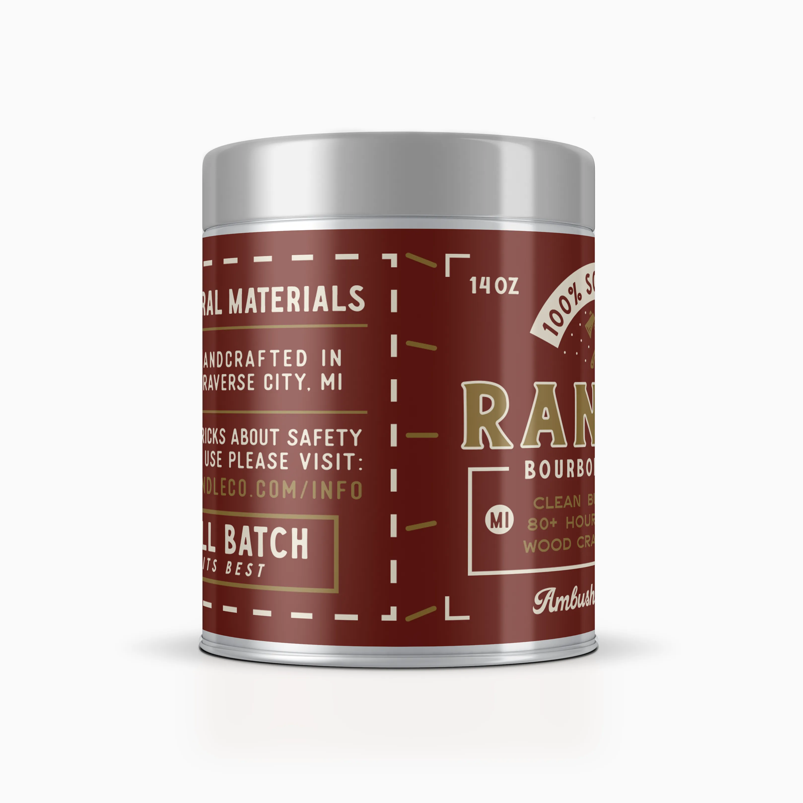 Ranger | Bourbon   Maple 14oz Soy Candle