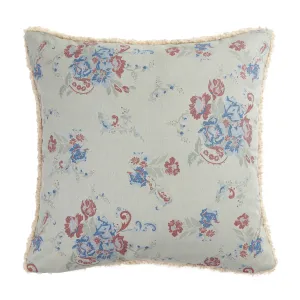 Rosabel Washed Denim Teddy-Backed Pillow