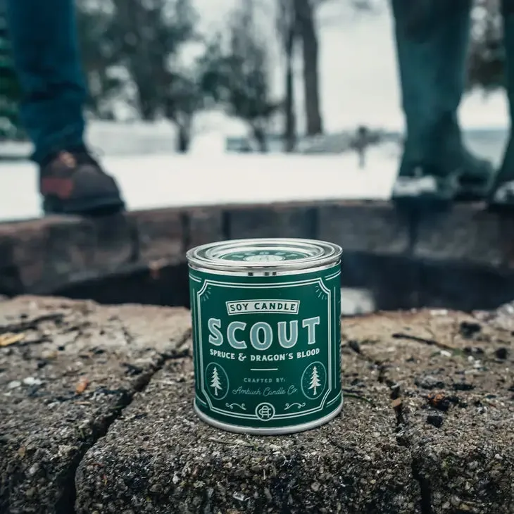 Scout | Spruce   Dragons Blood 8oz Soy Candle