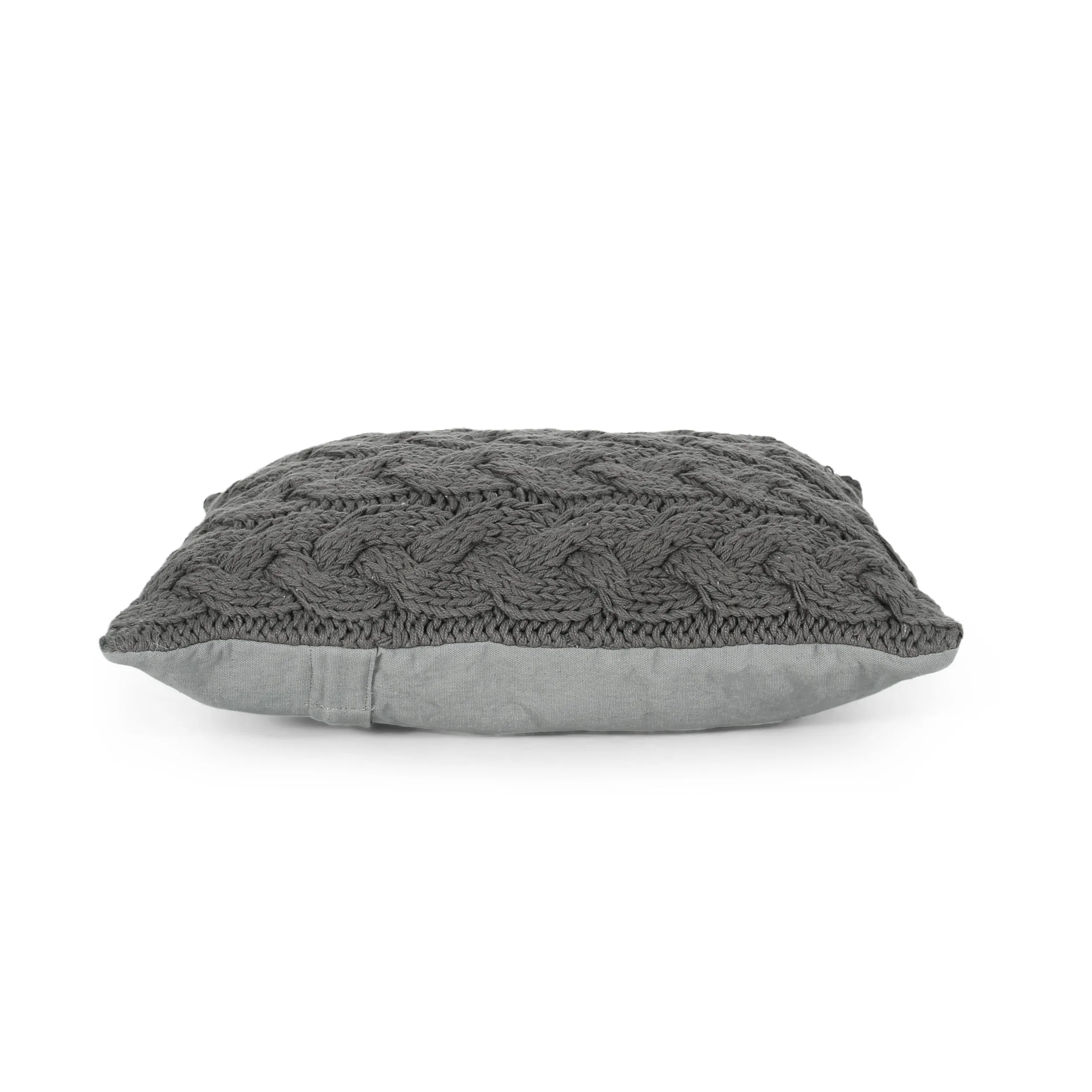 Selina Boho Cotton Throw Pillow (Set of 2), Gray