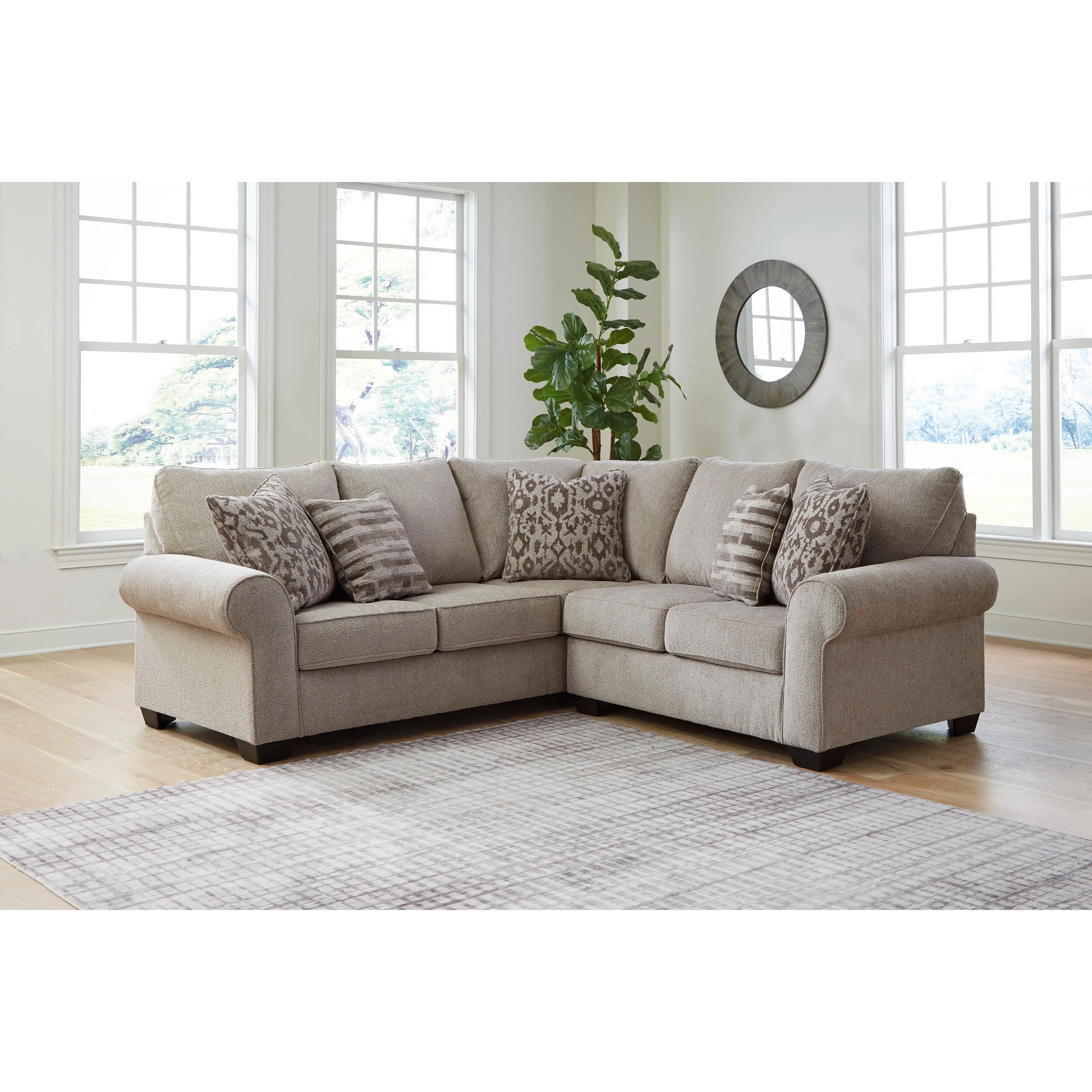 Signature Design by Ashley Claireah Fabric 2 pc Sectional 9060348/9060356