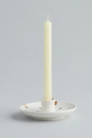 St. Eval Mini Gold Brushmark Candle Holder