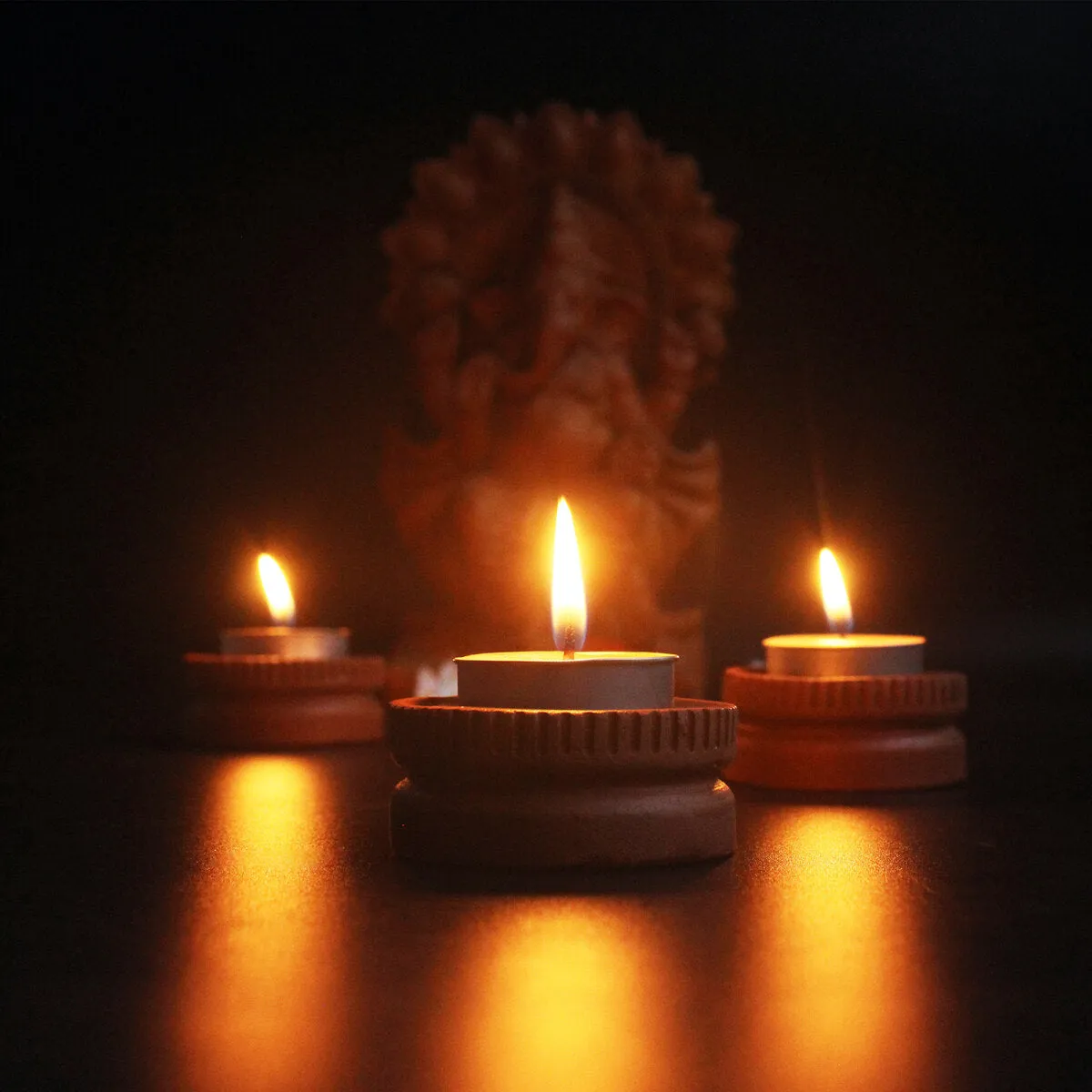 Tab Tech Candle Holder- Set of 6 with 6 Free Soywax Tealights