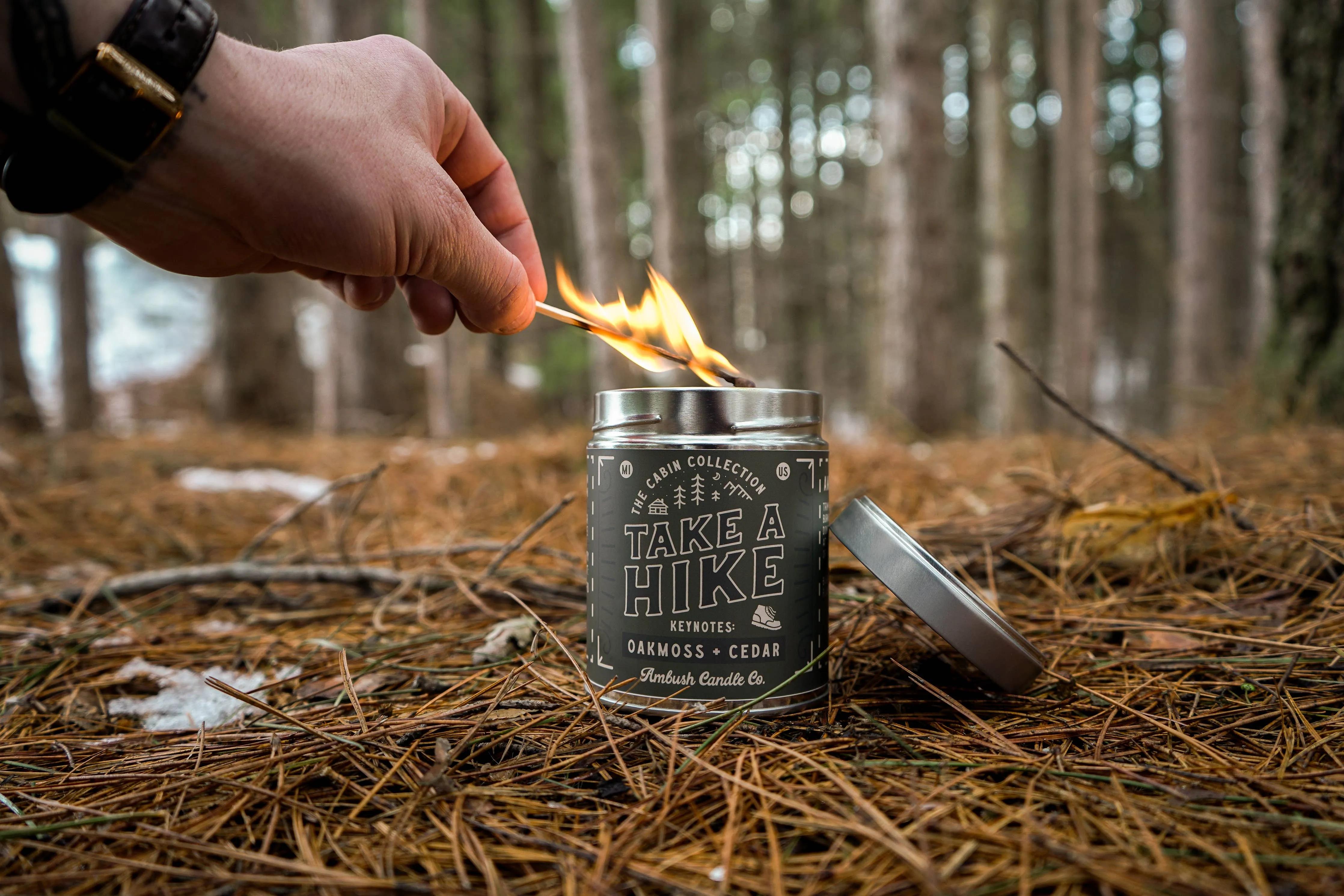 Take A Hike | Oakmoss   Cedar 14oz Soy Candle