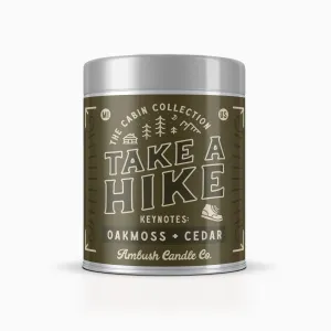 Take A Hike | Oakmoss   Cedar 14oz Soy Candle