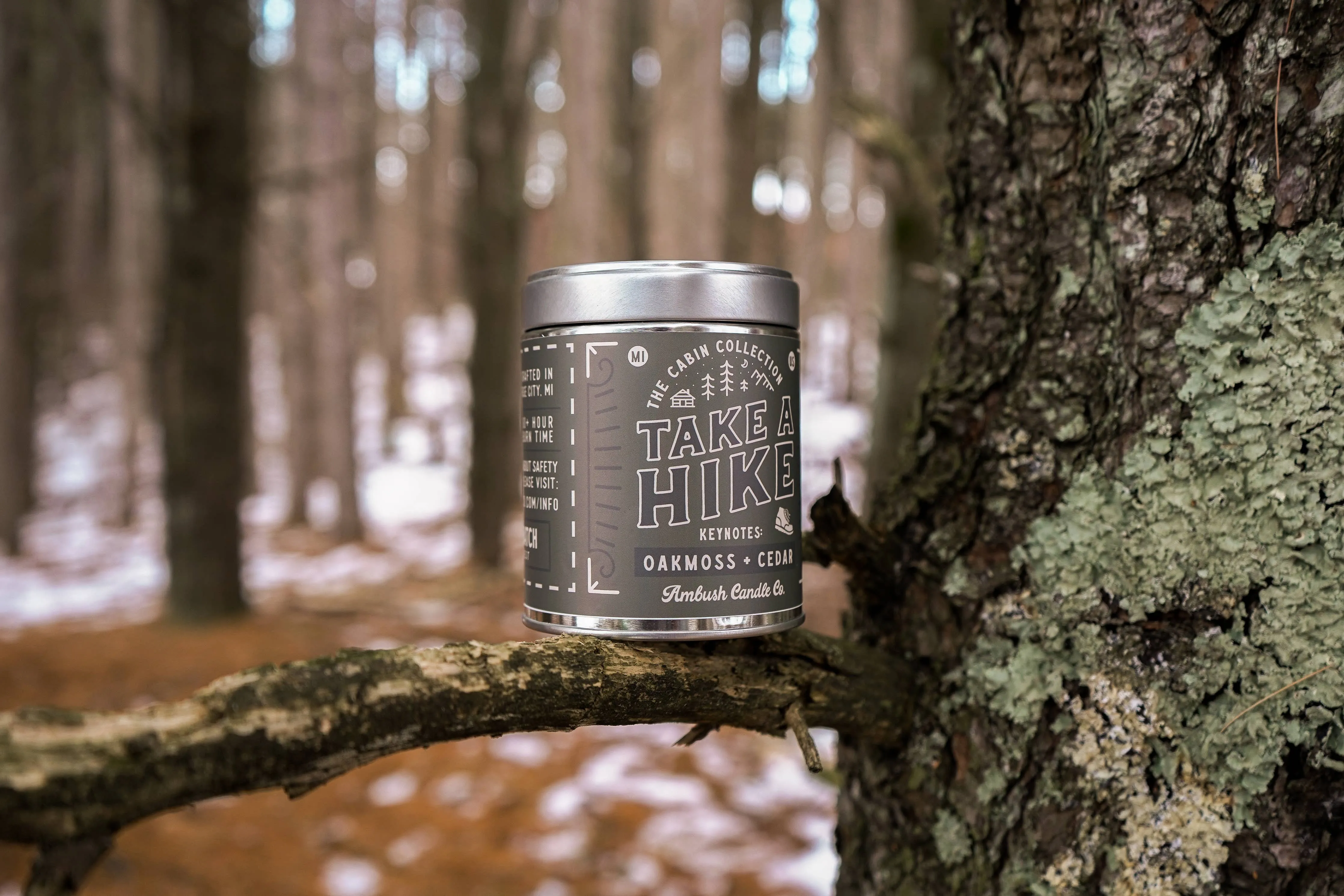 Take A Hike | Oakmoss   Cedar 14oz Soy Candle