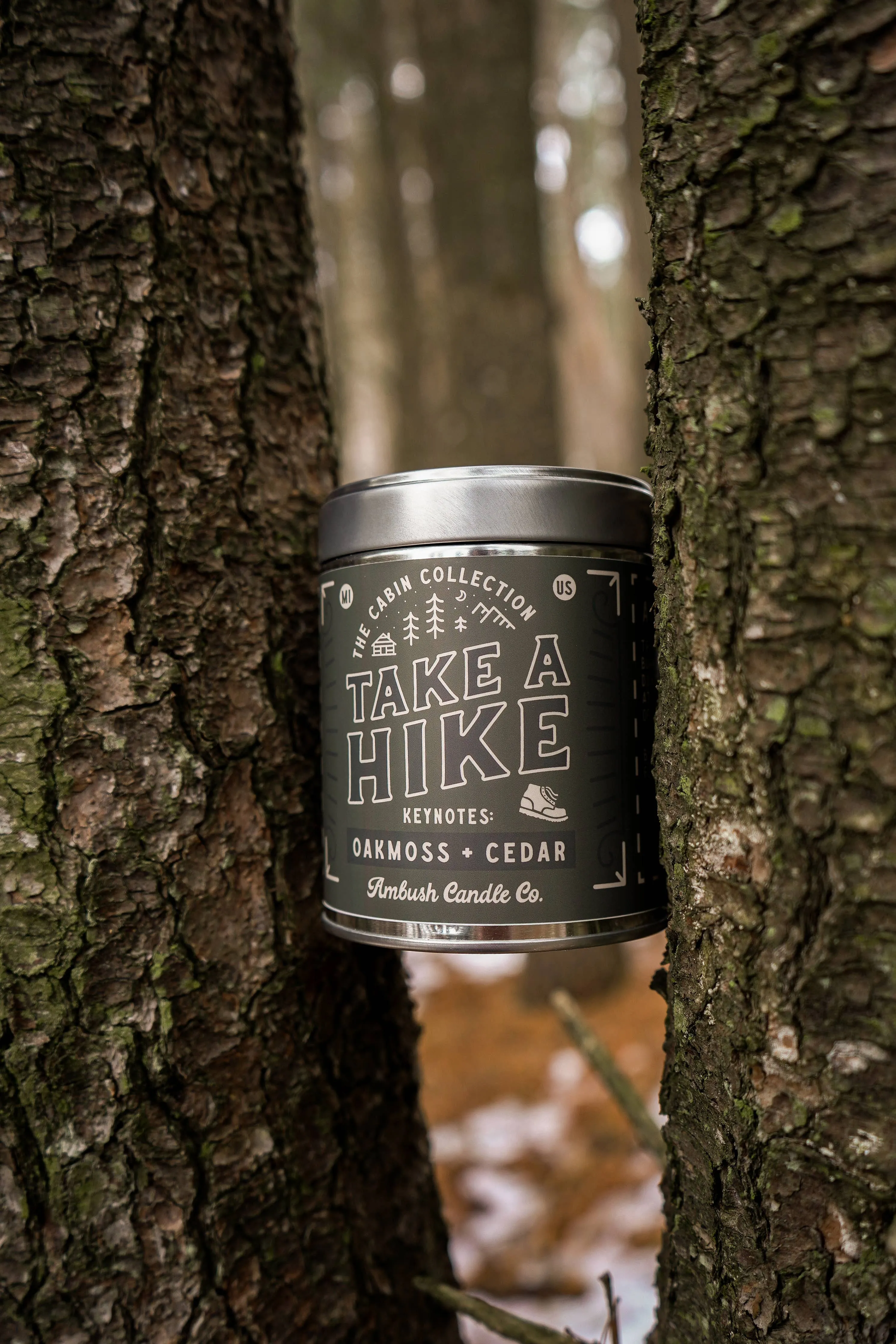 Take A Hike | Oakmoss   Cedar 14oz Soy Candle