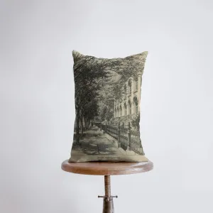 Vintage Buildings Dark | 12x18 | Wabash Avenue | Pillow Cover | Chicago Pillow | Home Décor | Throw Pillow | Farmhouse Décor | Throw Pillows