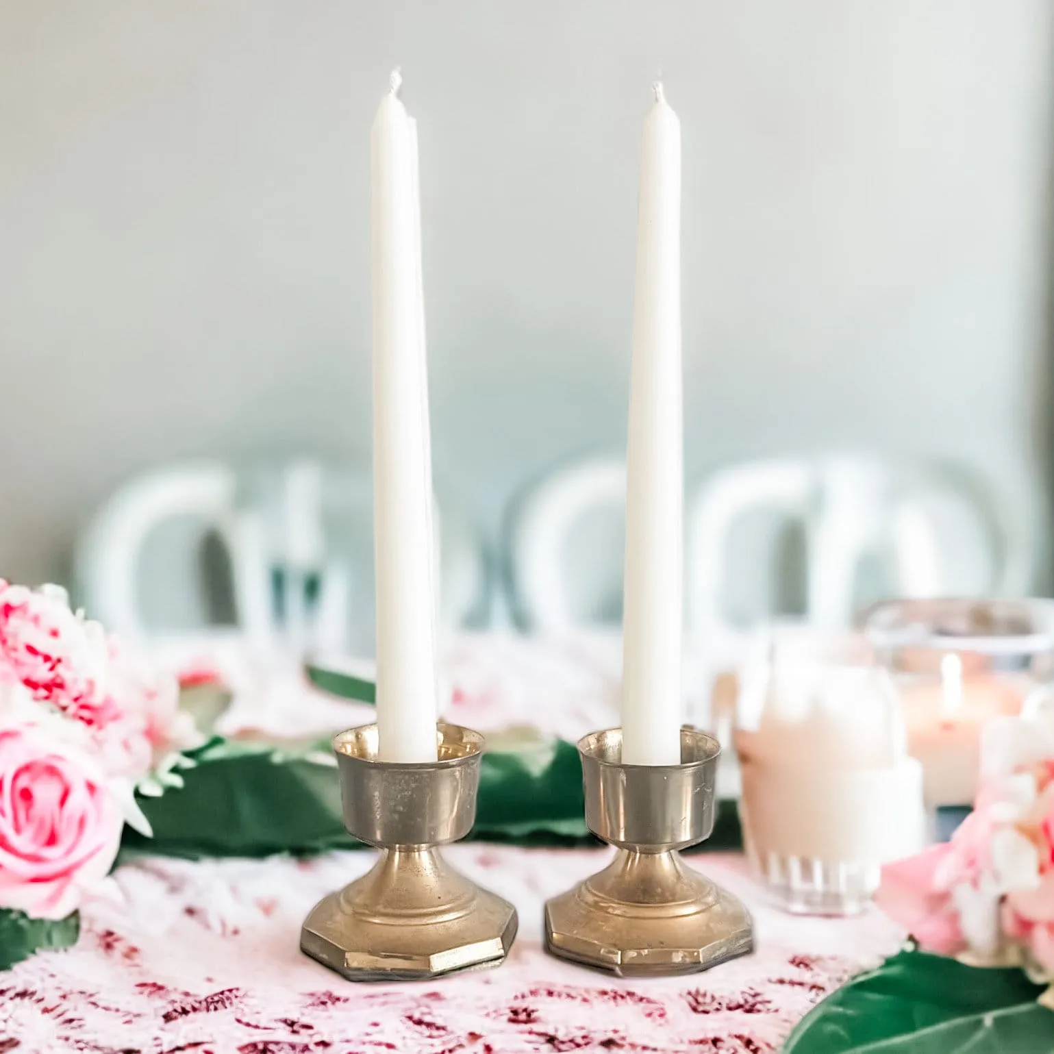 Vintage Hampton Brass Candle Holders - Set of 2