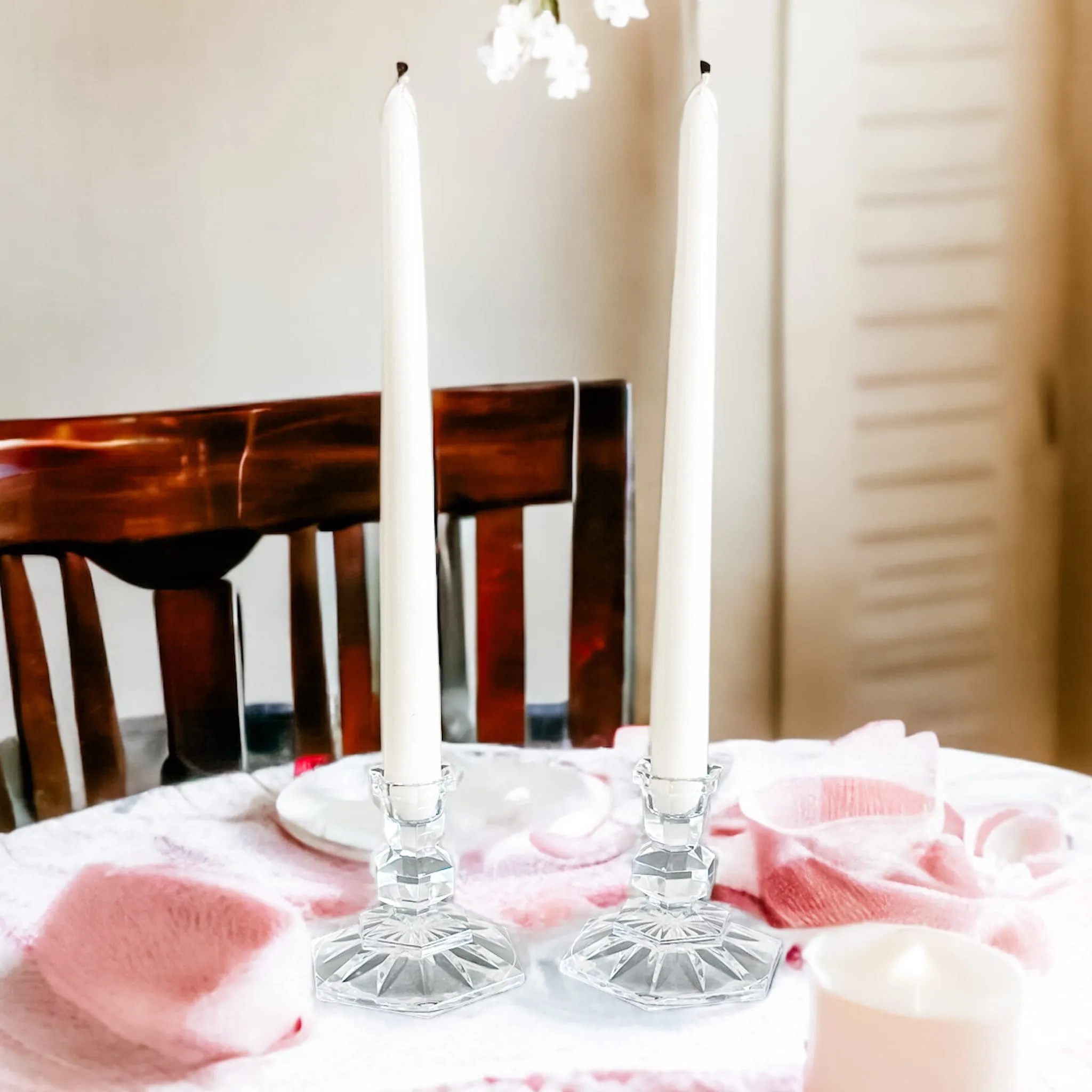 Vintage Towle Crystal Candle Holders
