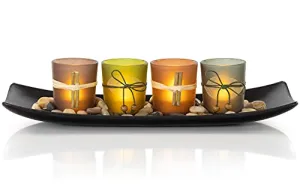 VP Home Decorative Votive Candle Set Vintage Flameless Candlescape LED Lights