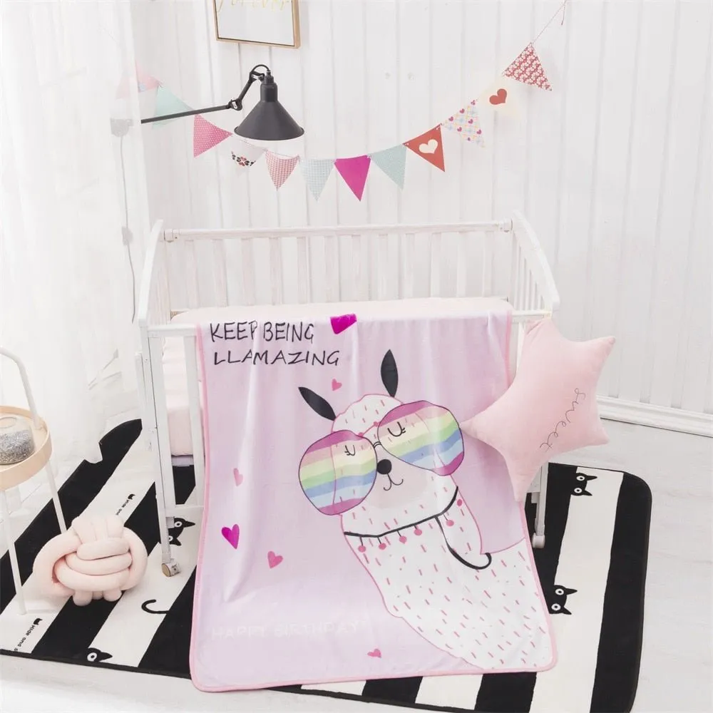 Warm Children Nap Blankets - Cartoon Pattern