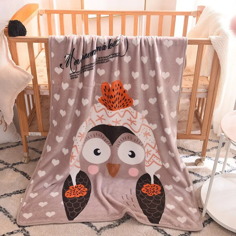 Warm Children Nap Blankets - Cartoon Pattern