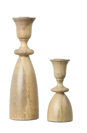 Wood Taper Candle Holder